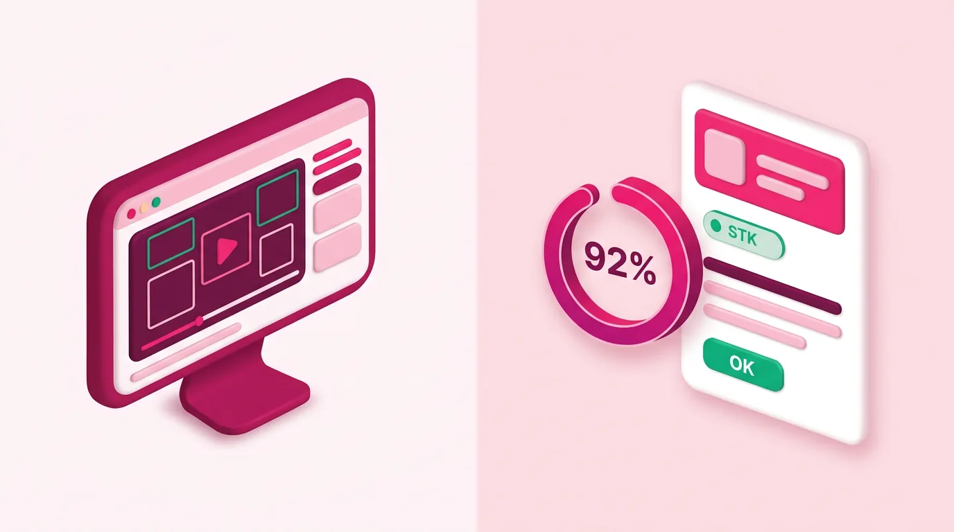 Comparação lado a lado: vídeo extraído com bounding boxes vs ticket no ServiceNow com score 92/100