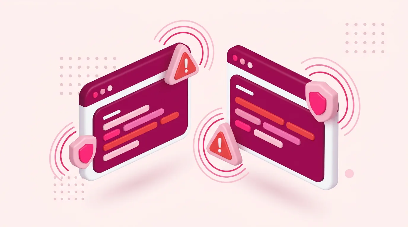 IA detectando comandos perigosos como DROP DATABASE e rm -rf com alertas vermelhos